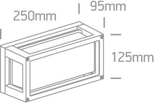 Outdoor E27 Square Die cast