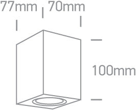 The GU10 Outdoor Wall Cube Lights Die cast