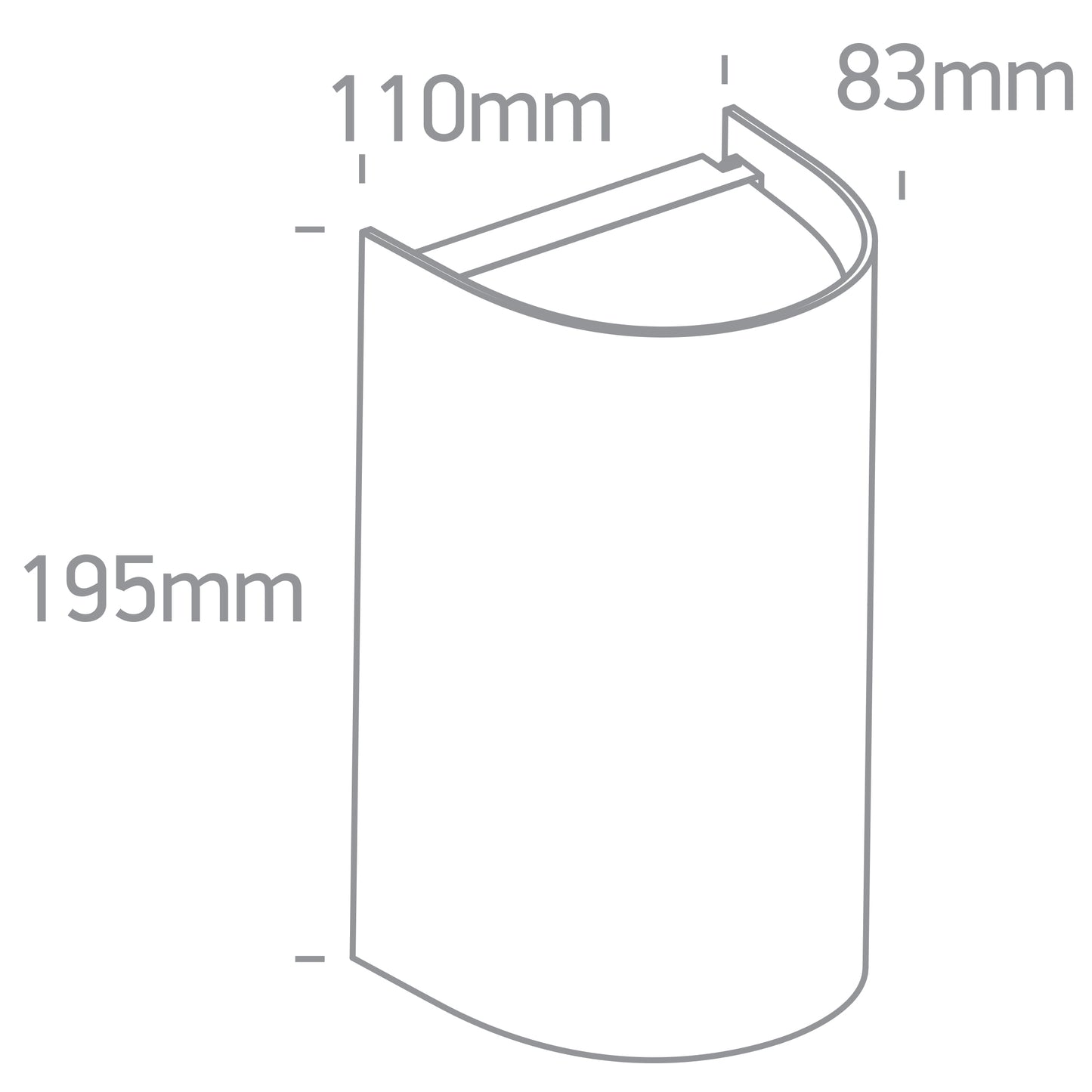 The GU10 Outdoor Cylinder Lights ABS+PC