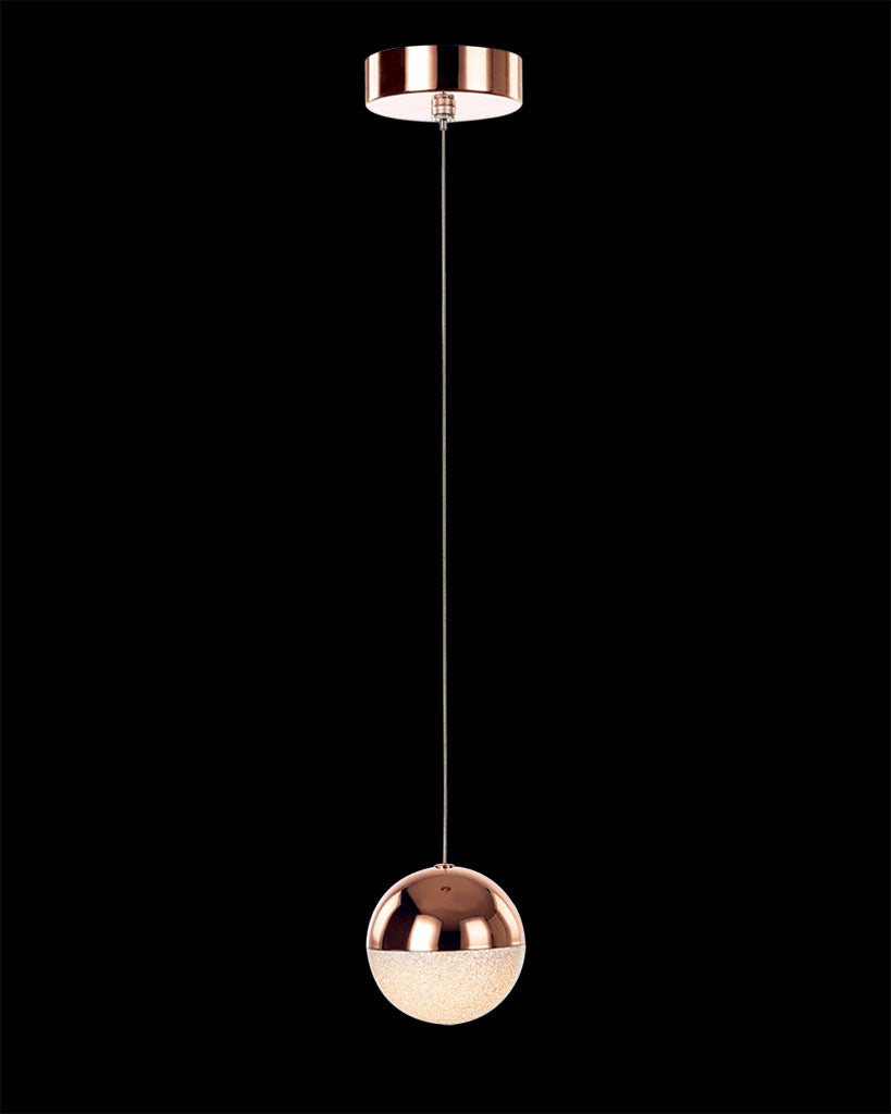 Eclipse Single Pendant Copper Light