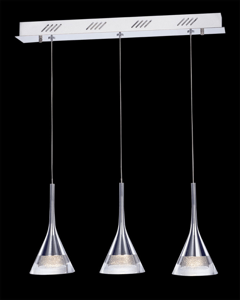 Jewel 3Lt Bar Pendant Dimmable Light