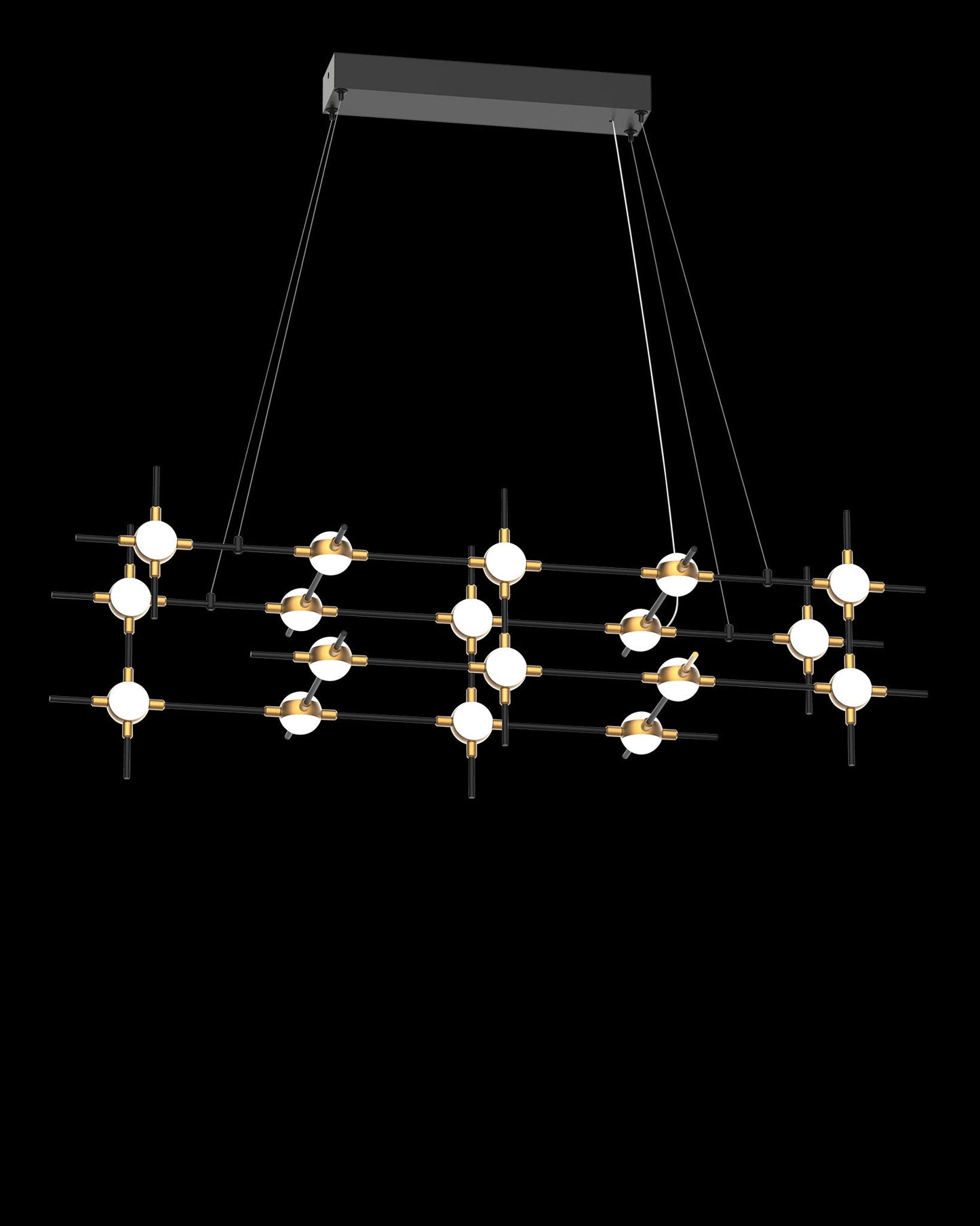 Molecular 18Lt Pendant Black With Gold Model A Light