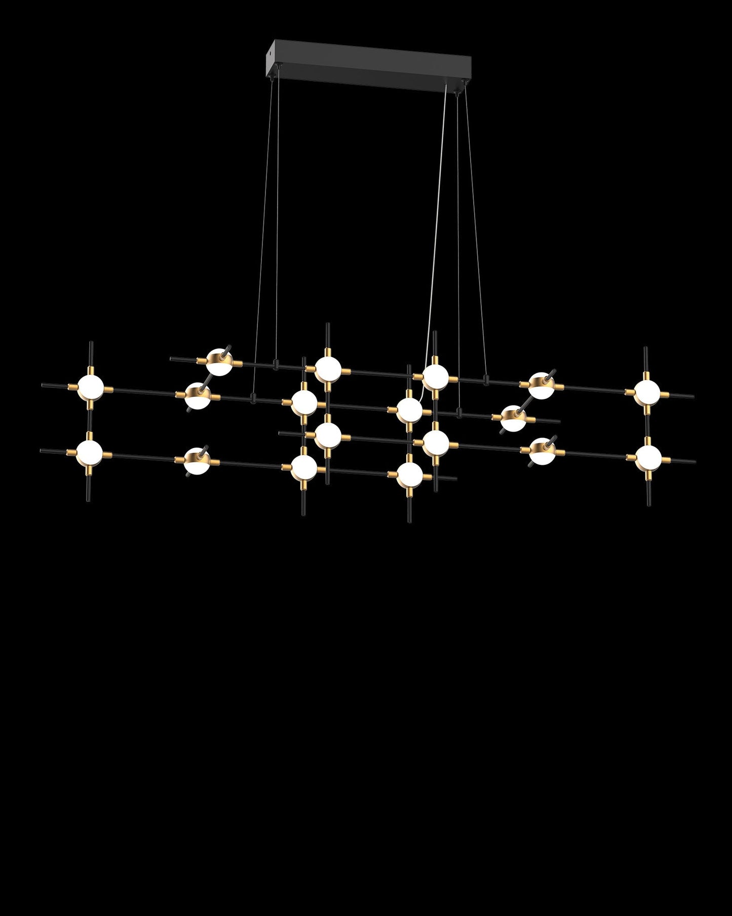 Molecular 18Lt Pendant Black With Gold Model D Light