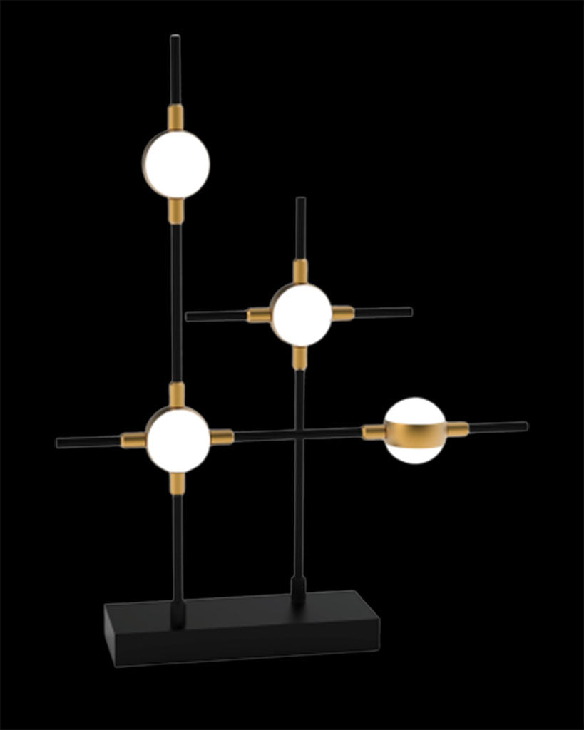 Molecular 4Lt Table Black With Gold Model A Light