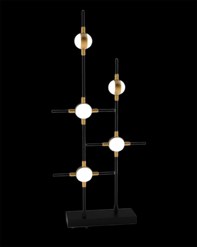 Molecular 5Lt Table Black With Gold Model D Light
