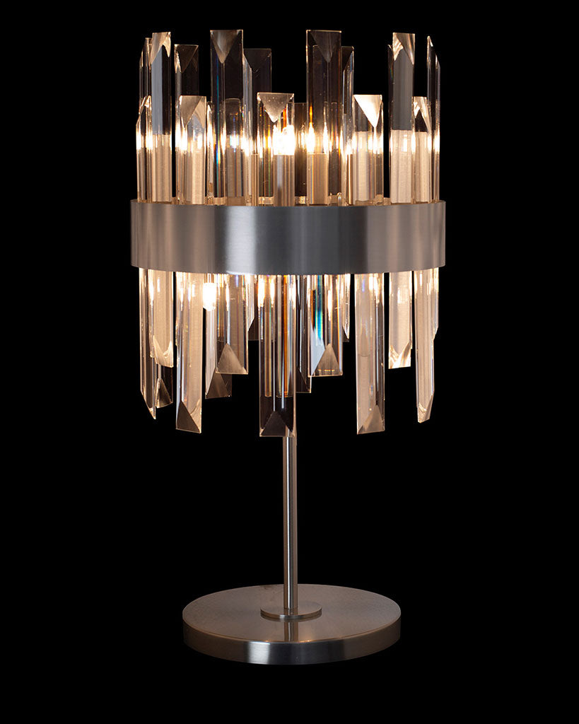 Zenna Table Lamp Satin Nickel Light