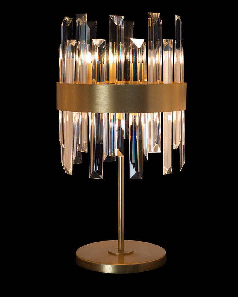 Zenna Table Lamp Satin Gold Light