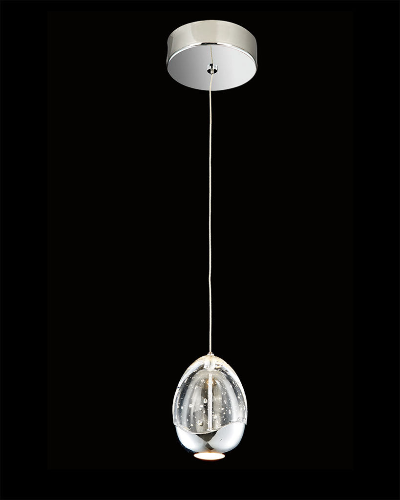 Terrene 1Lt Pendant Chrome Light
