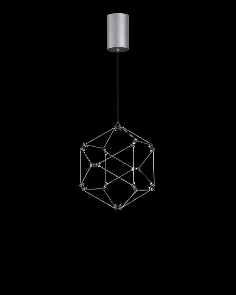 Lucciola Single Pendant D16.5 Stainless Steel Light