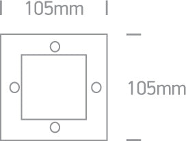 Outdoor Wall Colours Recessed Stainless steel