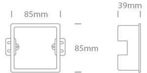 Dark Light Wall Recessed