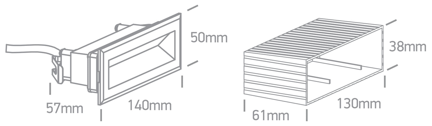 Outdoor Wall Recessed