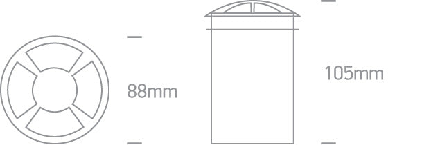 The Inground Maxi Series LED Aluminium