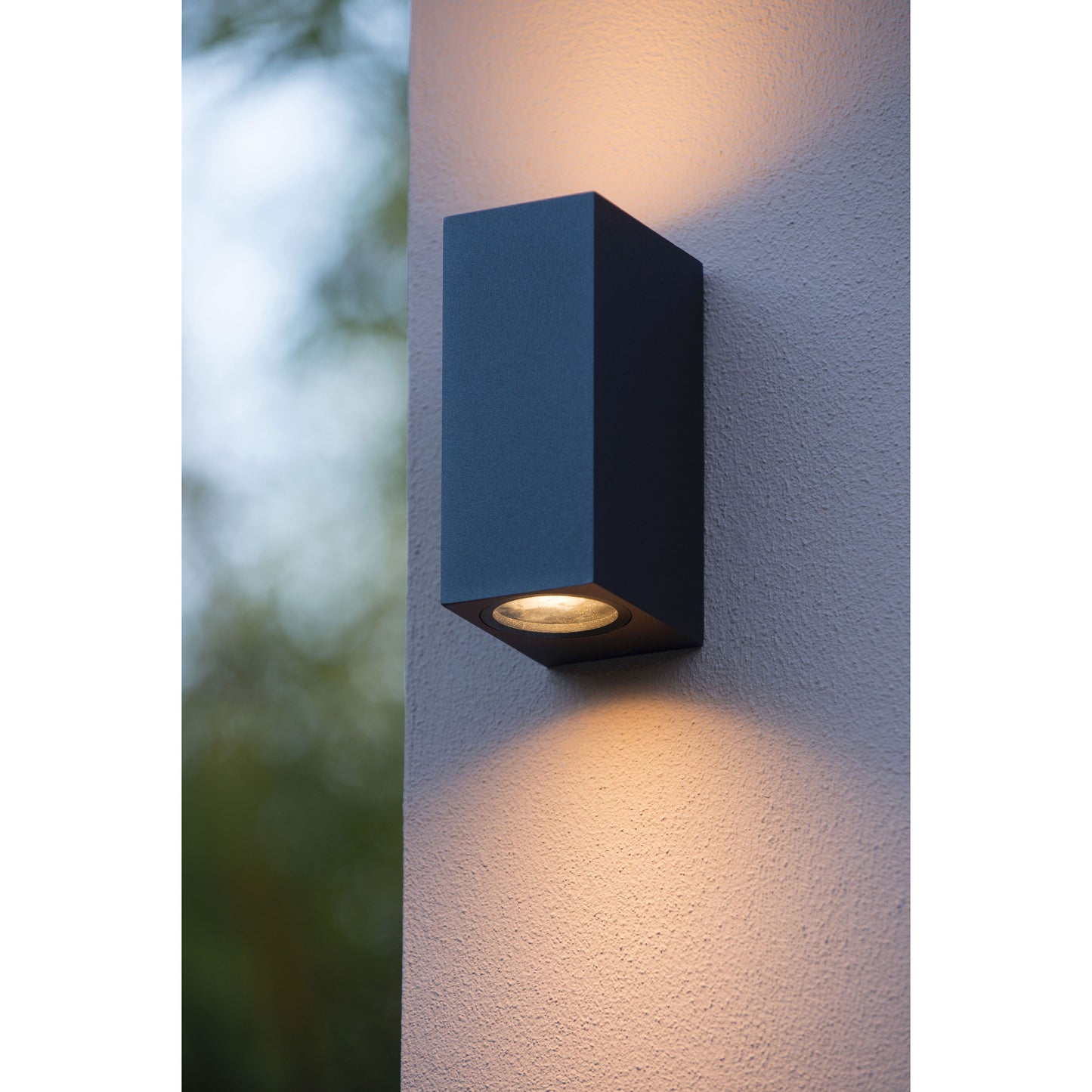 Lucide ZARO - Wall spotlight / Wall light Indoor/Outdoor - 2x GU10 - IP44 - Black
