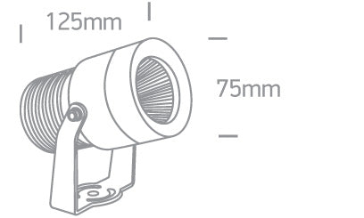The 10W COB Garden Spots Aluminium