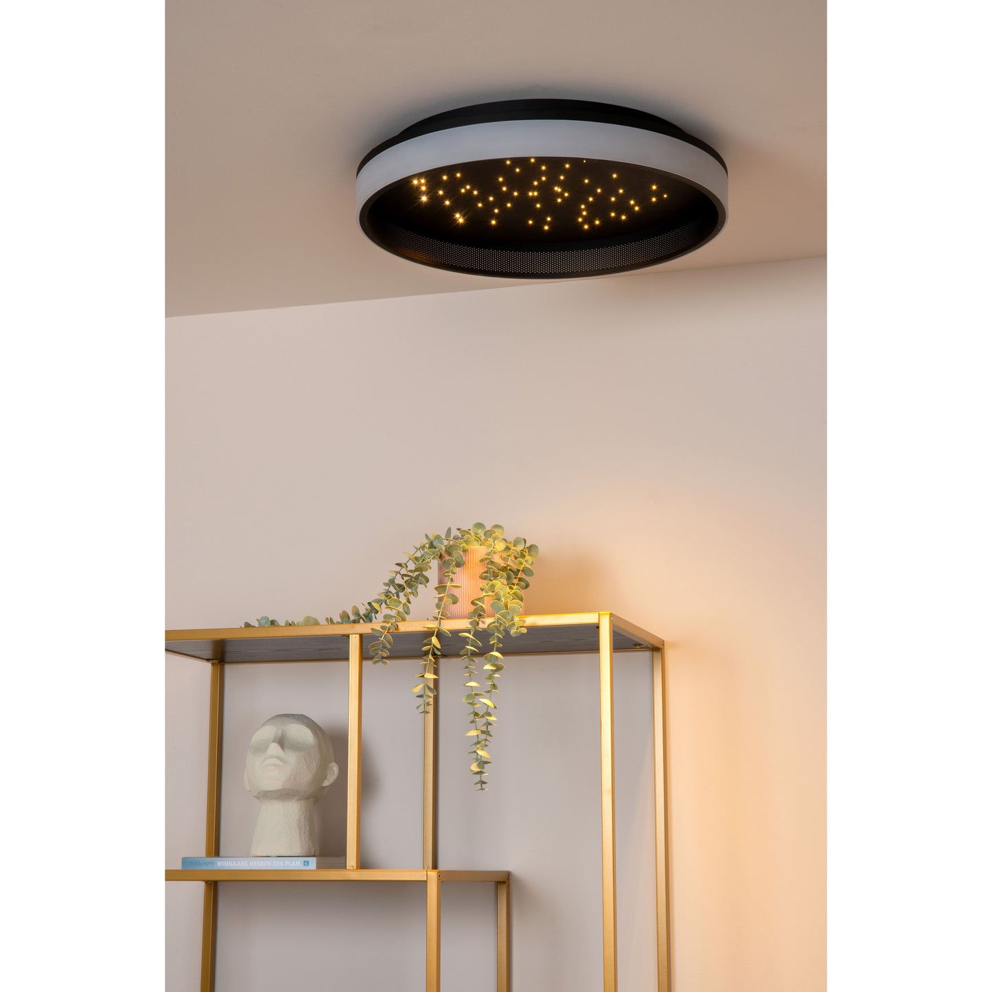 Lucide ESTREJA - Flush ceiling light - Ø 40 cm - LED Dim. - 2500K/3000K - Black