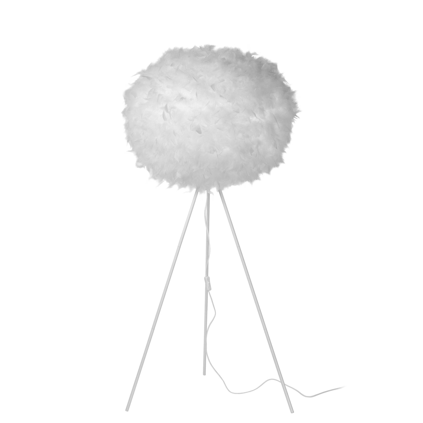 Lucide GOOSY SOFT - Floor lamp - Ø 50 cm - 1xE27 - White