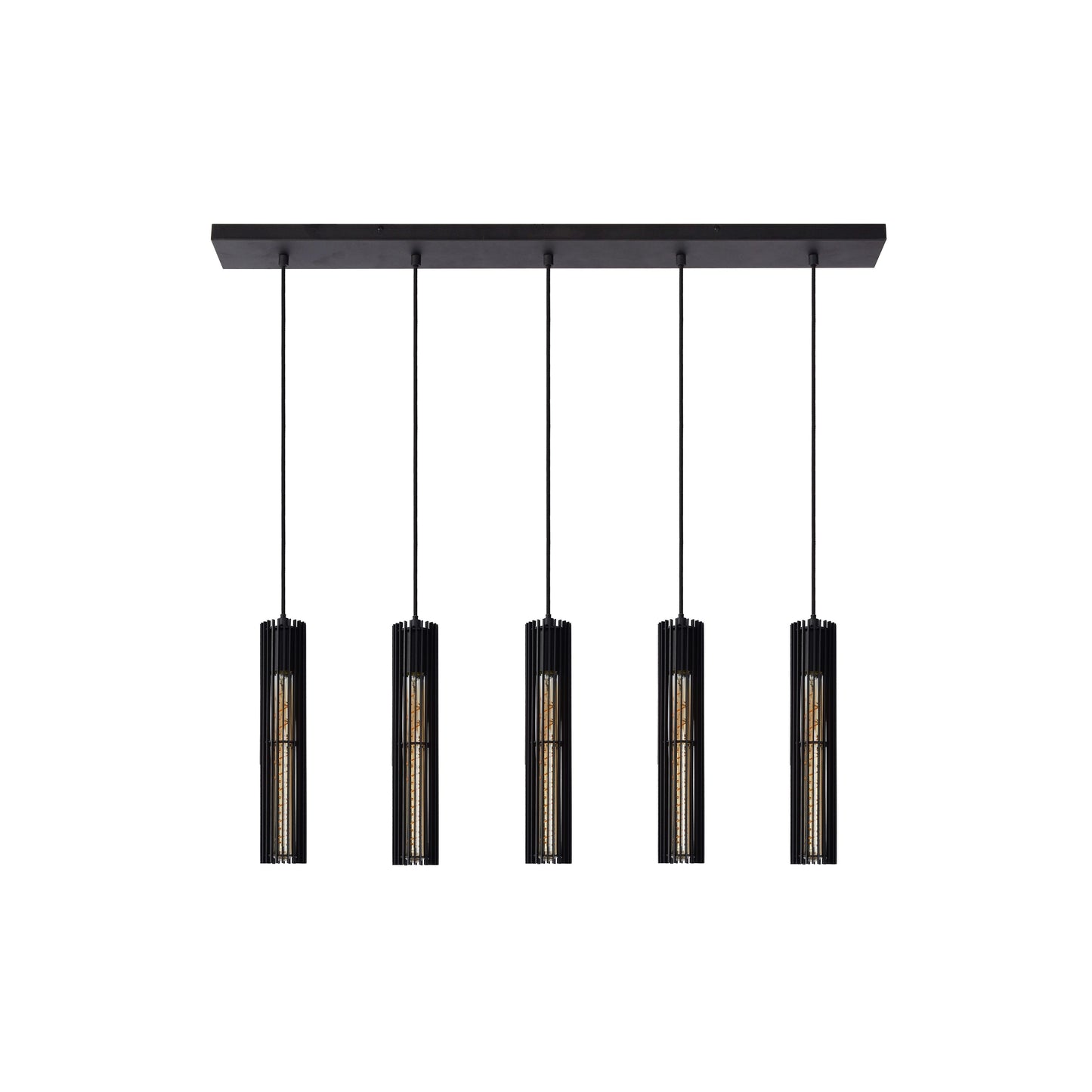Lucide LIONEL - Pendant light - 5xE27 - Black