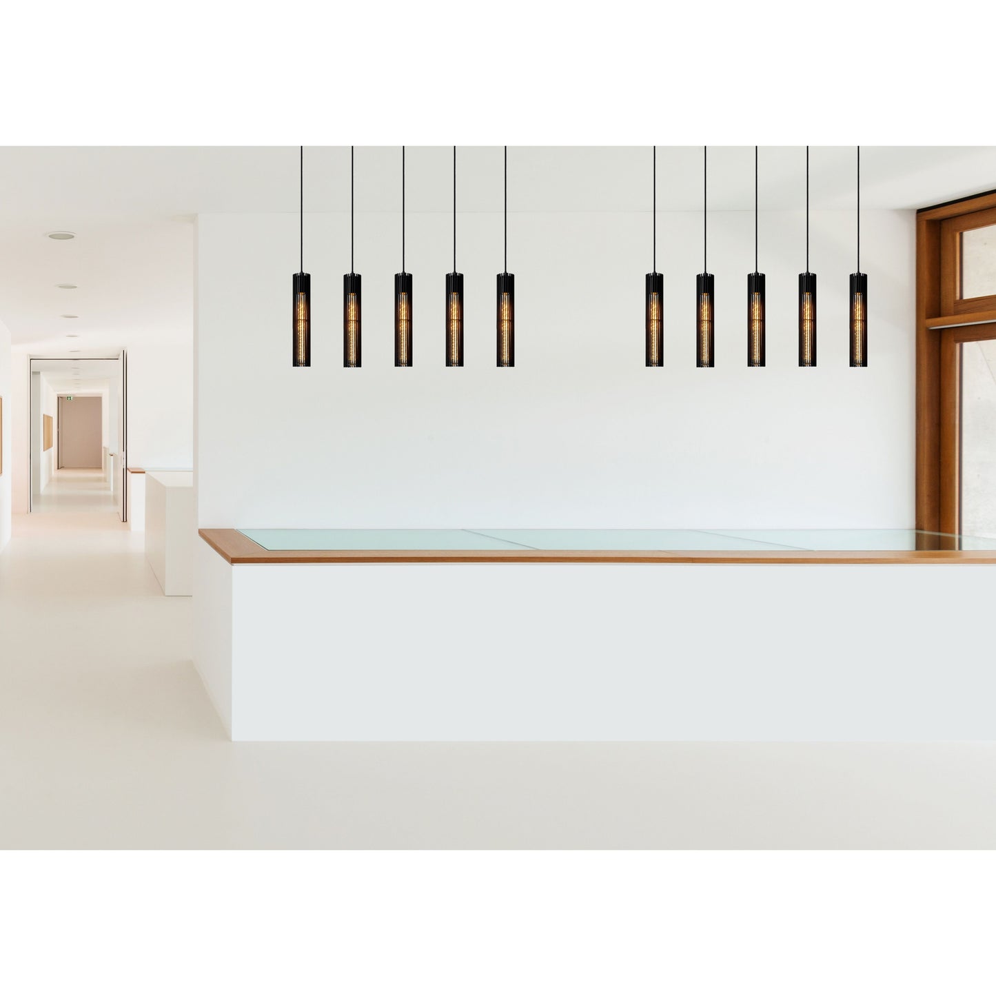 Lucide LIONEL - Pendant light - 5xE27 - Black
