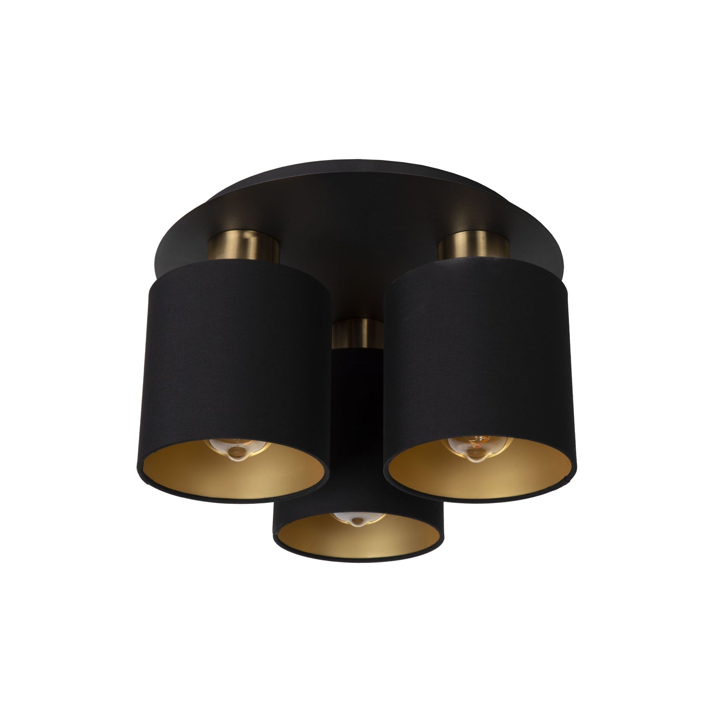 Lucide FUDRAL - Flush ceiling light - Ø 37 cm - 3xE27 - Black