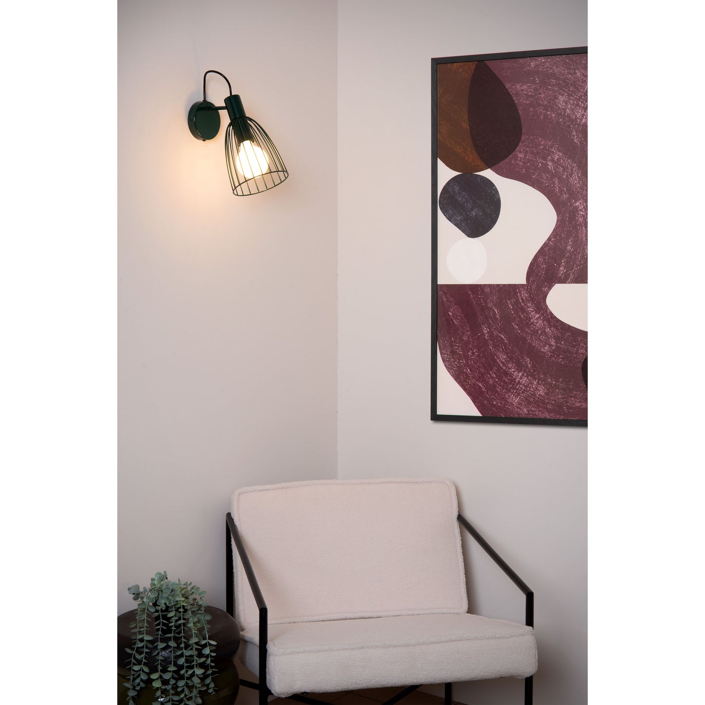 Lucide MACARONS - Wall light - 1xE27 - Green