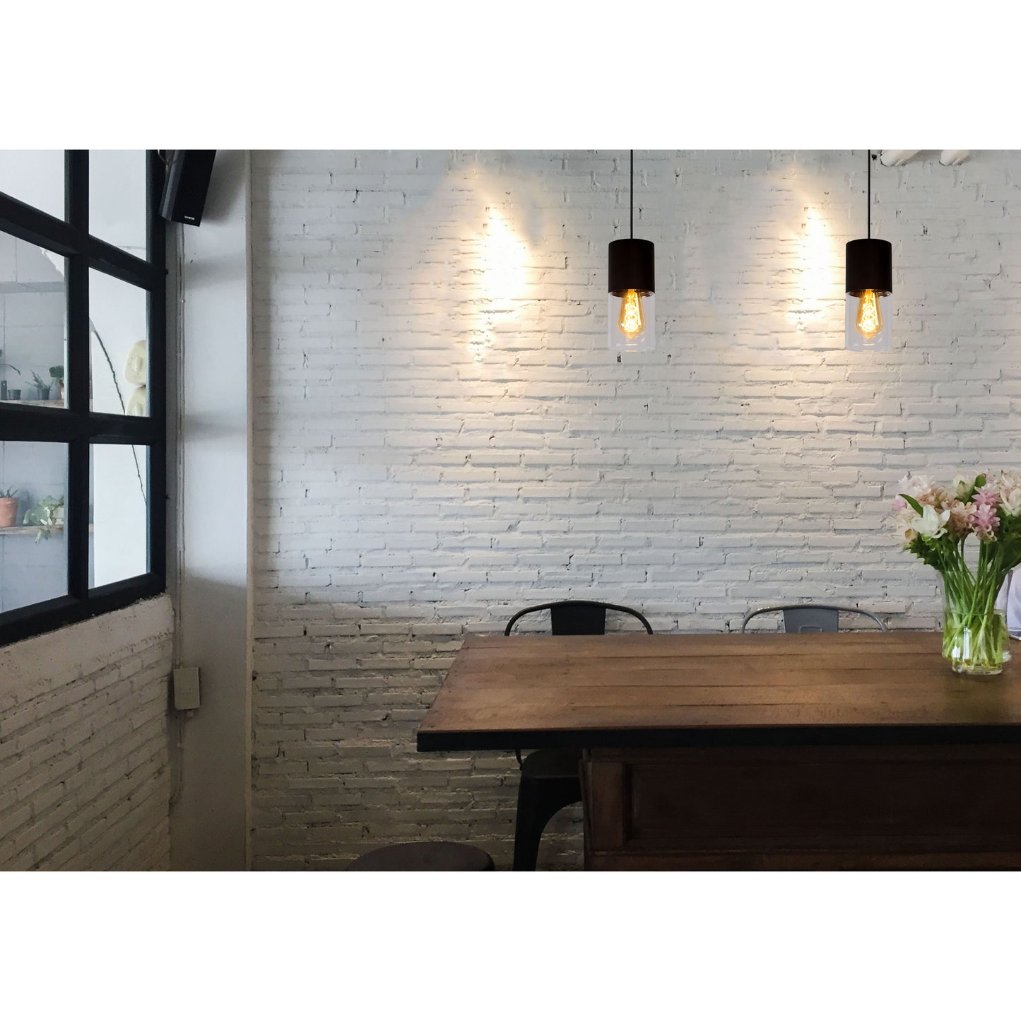 Lucide ZINO - Pendant light - Ø 10 cm - 1xE27 - Smoke Grey