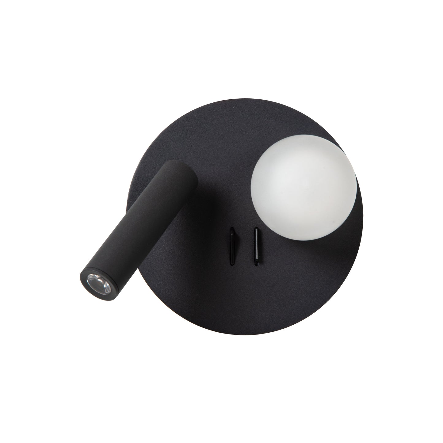 Lucide MATIZ - Bedside lamp / Wall light - LED - 1x3,5W 3000K - With USB charging point - Black