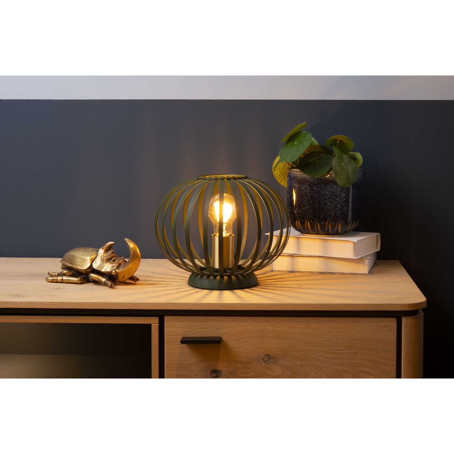 Lucide MANUELA - Table lamp - Ø 25,5 cm - 1xE27 - Green