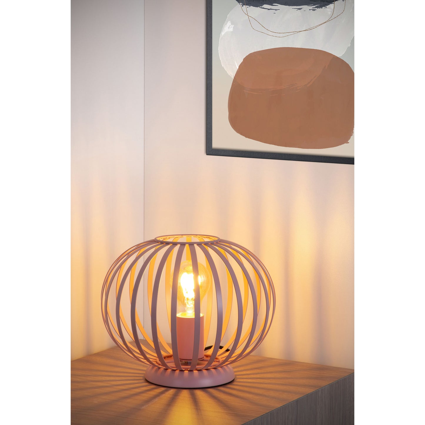 Lucide MERLINA - Table lamp Children - Ø 25,5 cm - 1xE27 - Pink