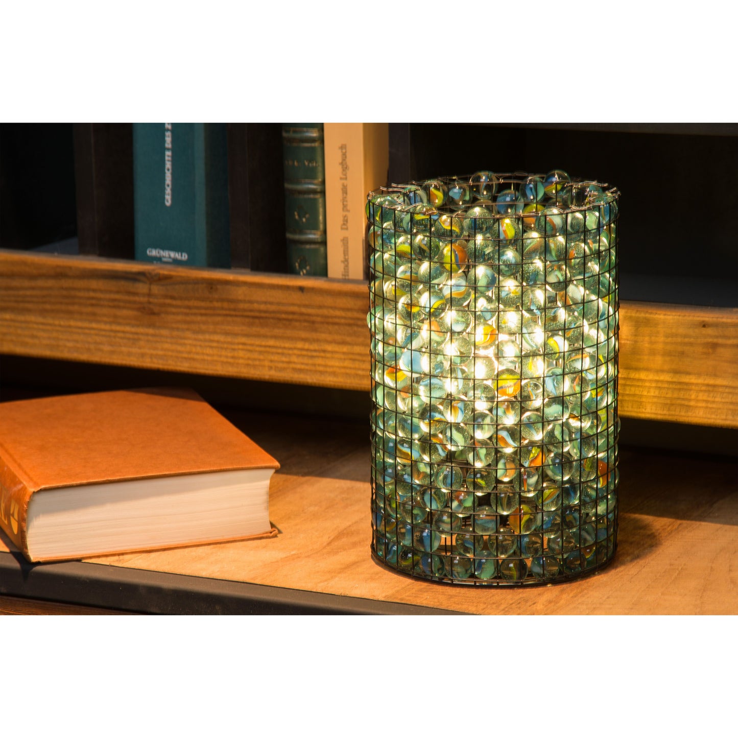 Lucide EXTRAVAGANZA MARBELOUS - Table lamp - Ø 15 cm - 1xE14 - Multicolor