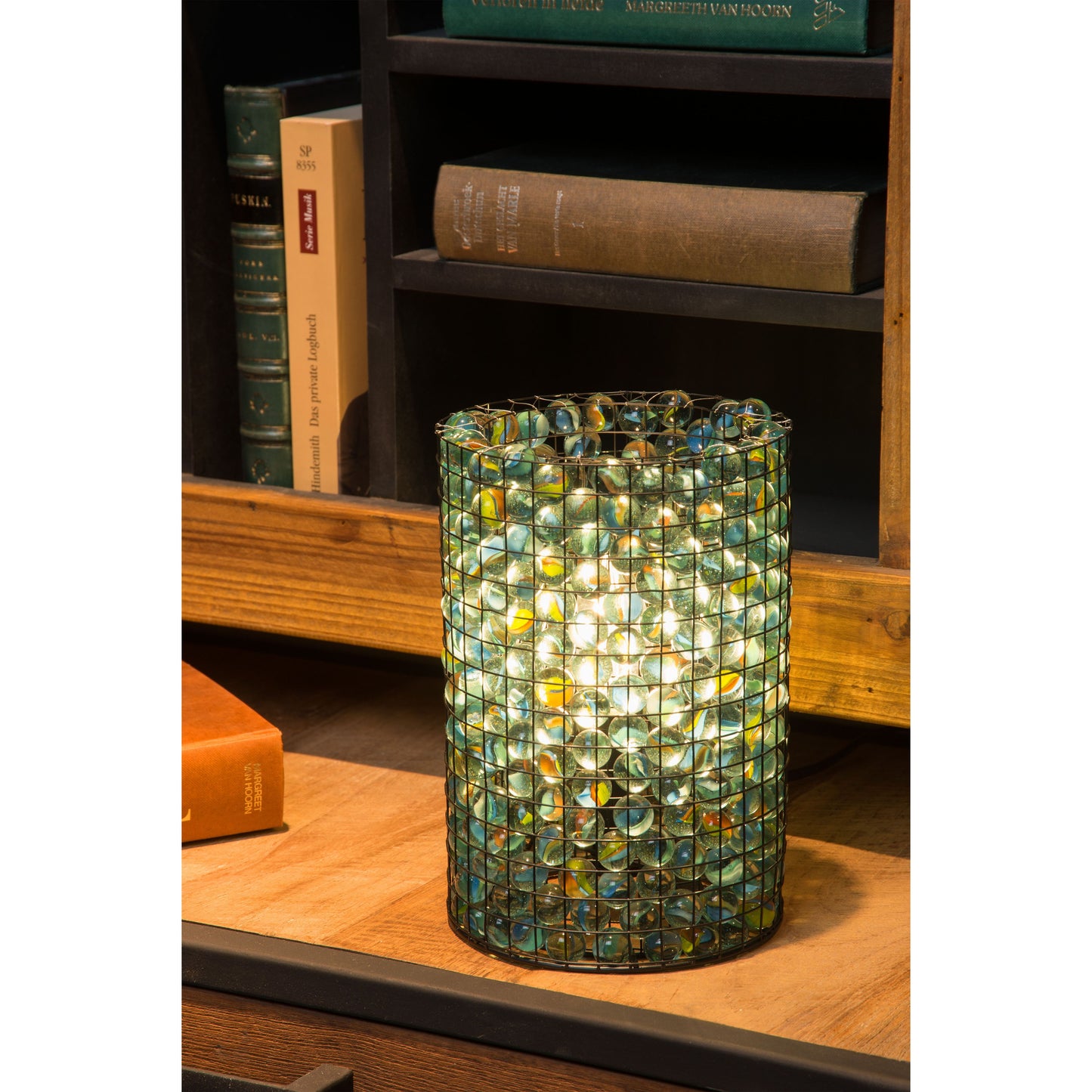 Lucide EXTRAVAGANZA MARBELOUS - Table lamp - Ø 15 cm - 1xE14 - Multicolor
