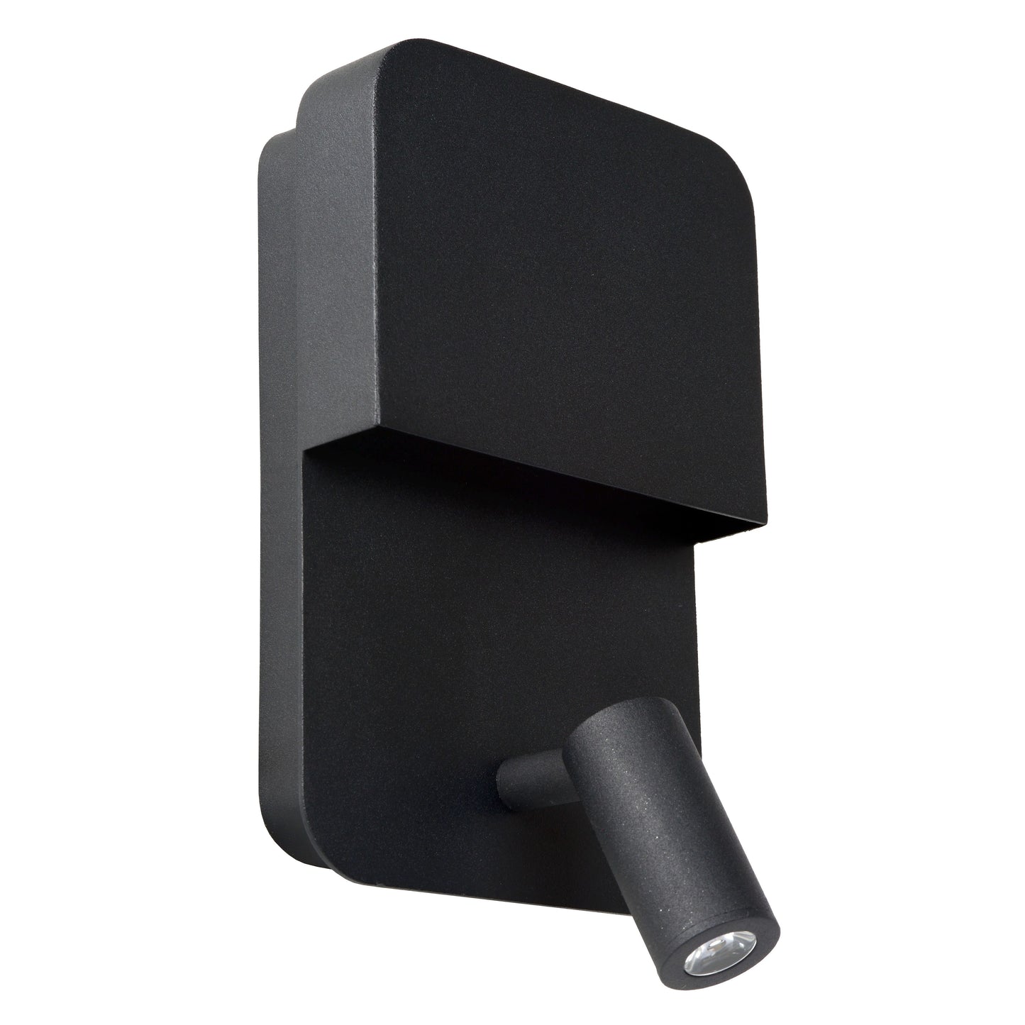 Lucide BOXER - Bedside lamp / Wall light - LED - 3000K - With USB charging point - Black