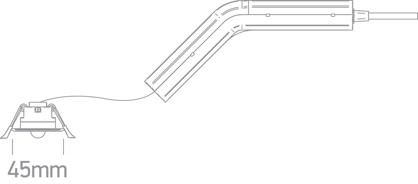 Emergency LED Recessed Spot