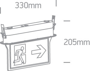 Emergency LED Ceiling Signs
