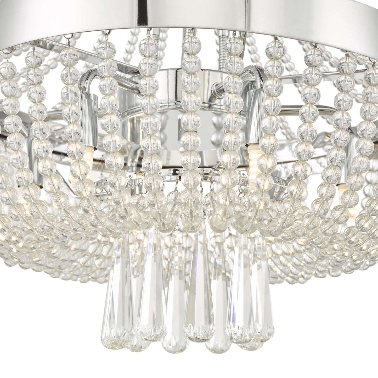 Alyssa 9 Light Pendant Polished Chrome Glass