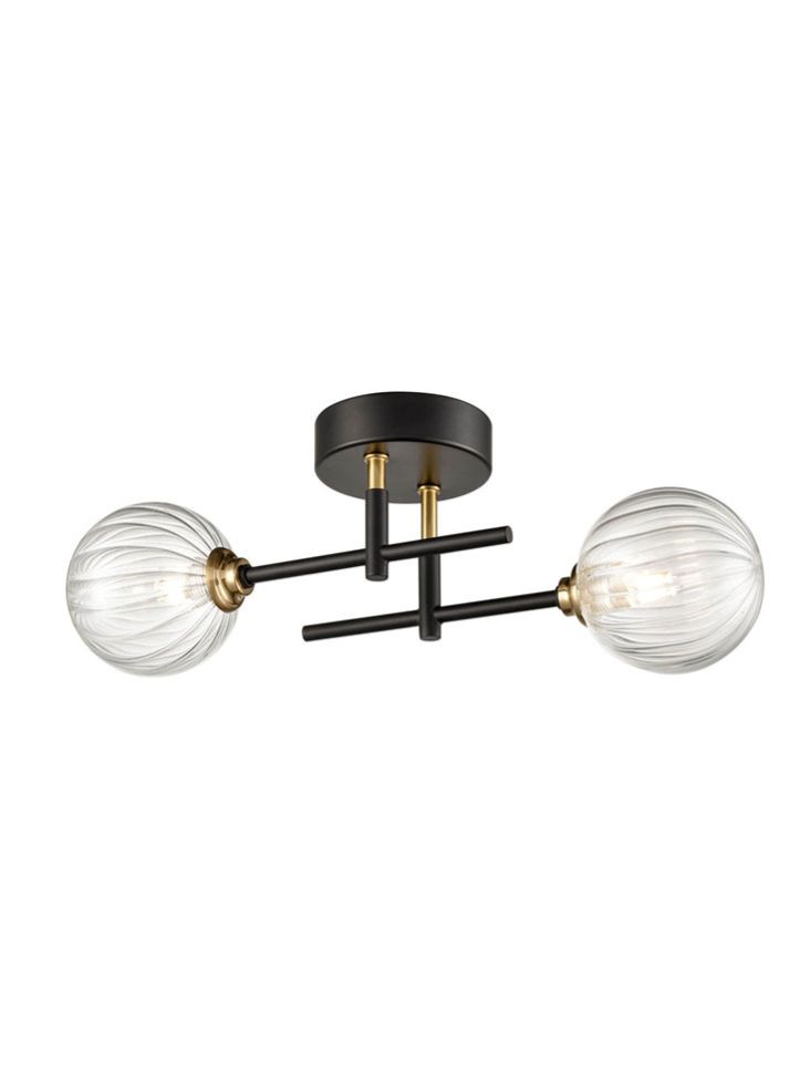 Abstraction 2lt Fitting Black and Brass