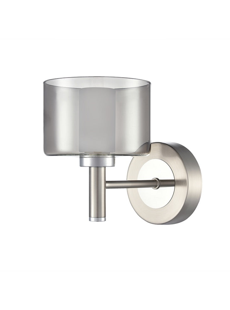 Argento 1lt Wall Light in Satin Nickel
