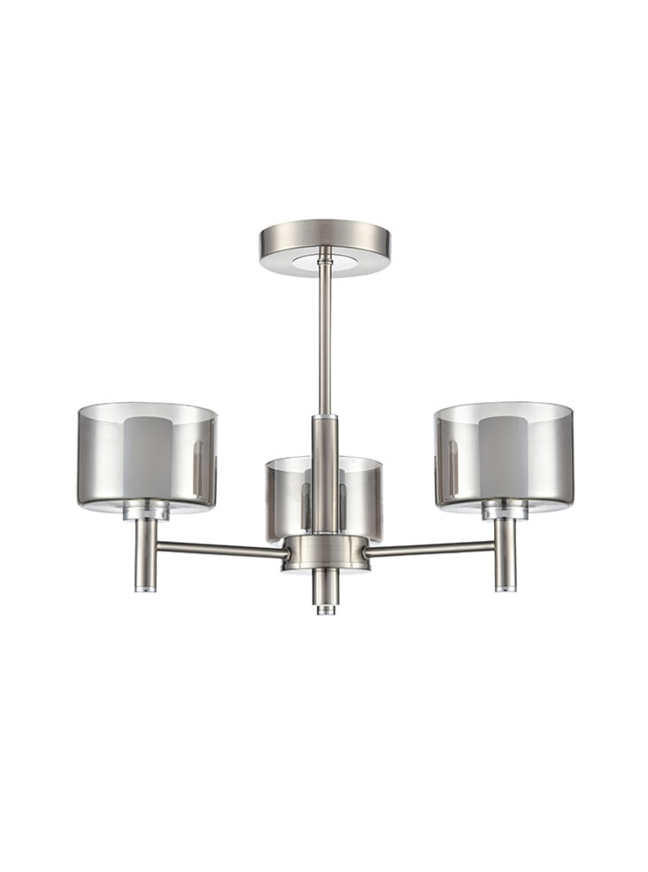 Argento 3lt Fitting in Satin Nickel