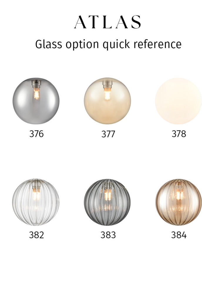 Atlas 1lt wall light