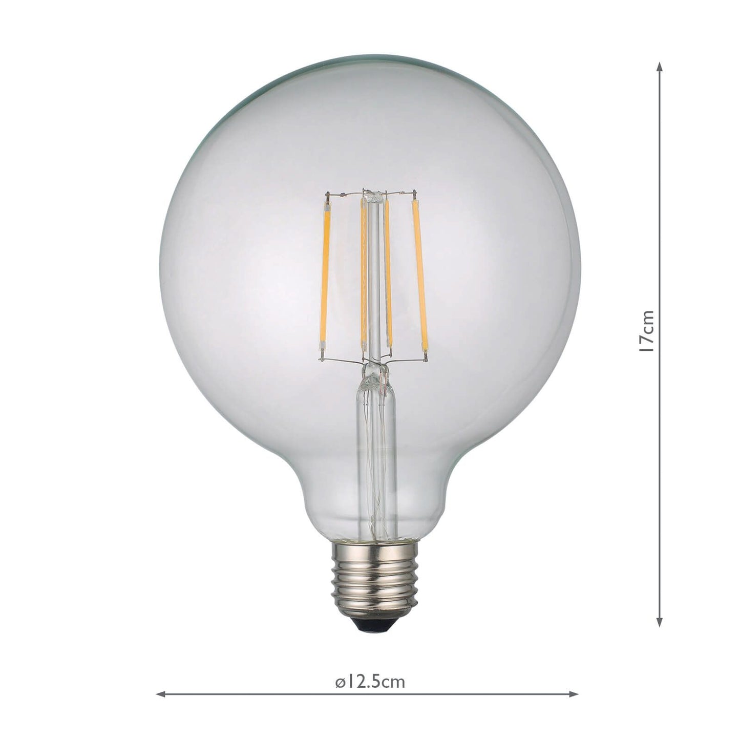 (Pack of 5) LED Large Globe Light Bulb (Lamp) ES/E27 6W 700LM