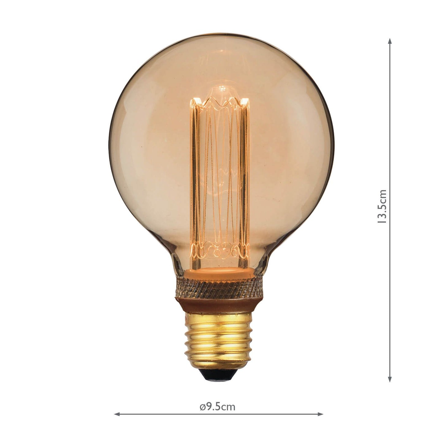 (Pack of 5) LED Medium Globe Light Bulb (Lamp) ES/E27 3.5W 120LM