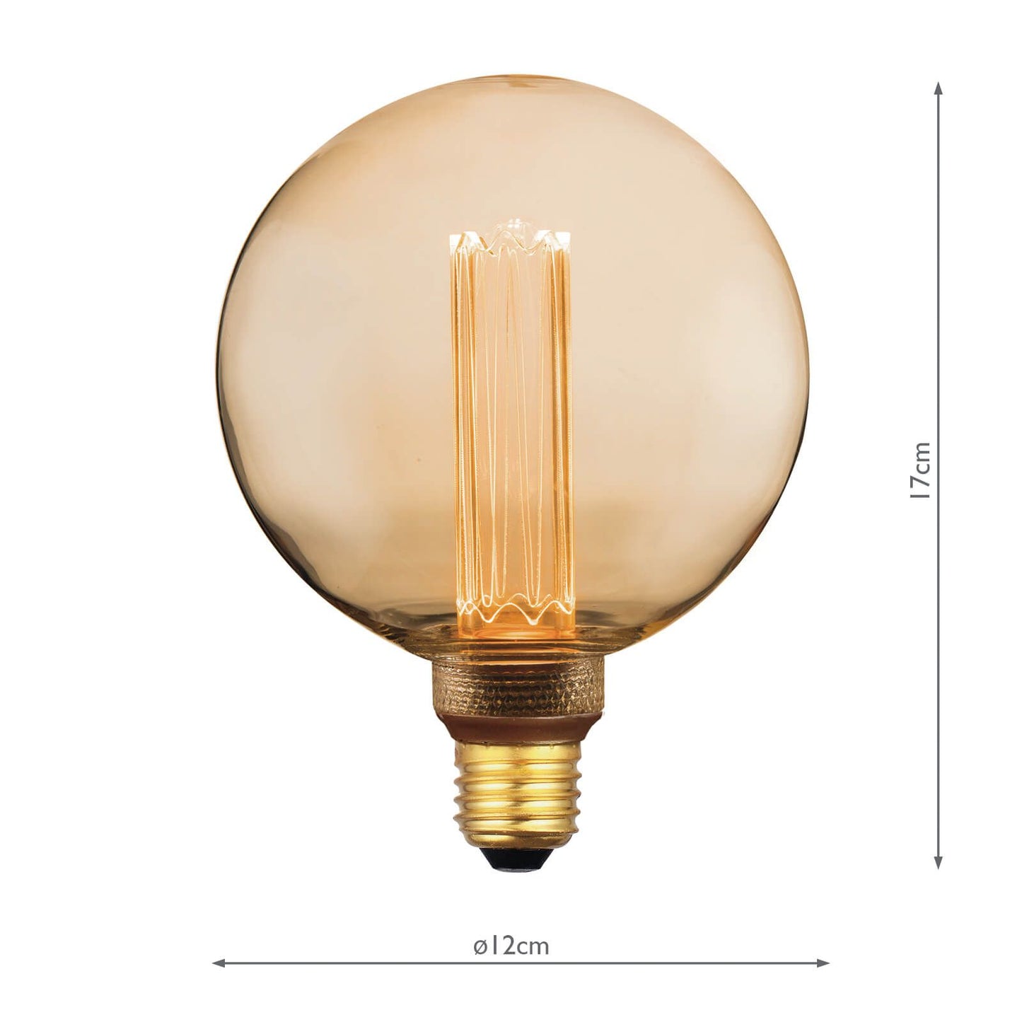 (Pack of 5) LED Large Globe Light Bulb (Lamp) ES/E27 3.5W 120LM