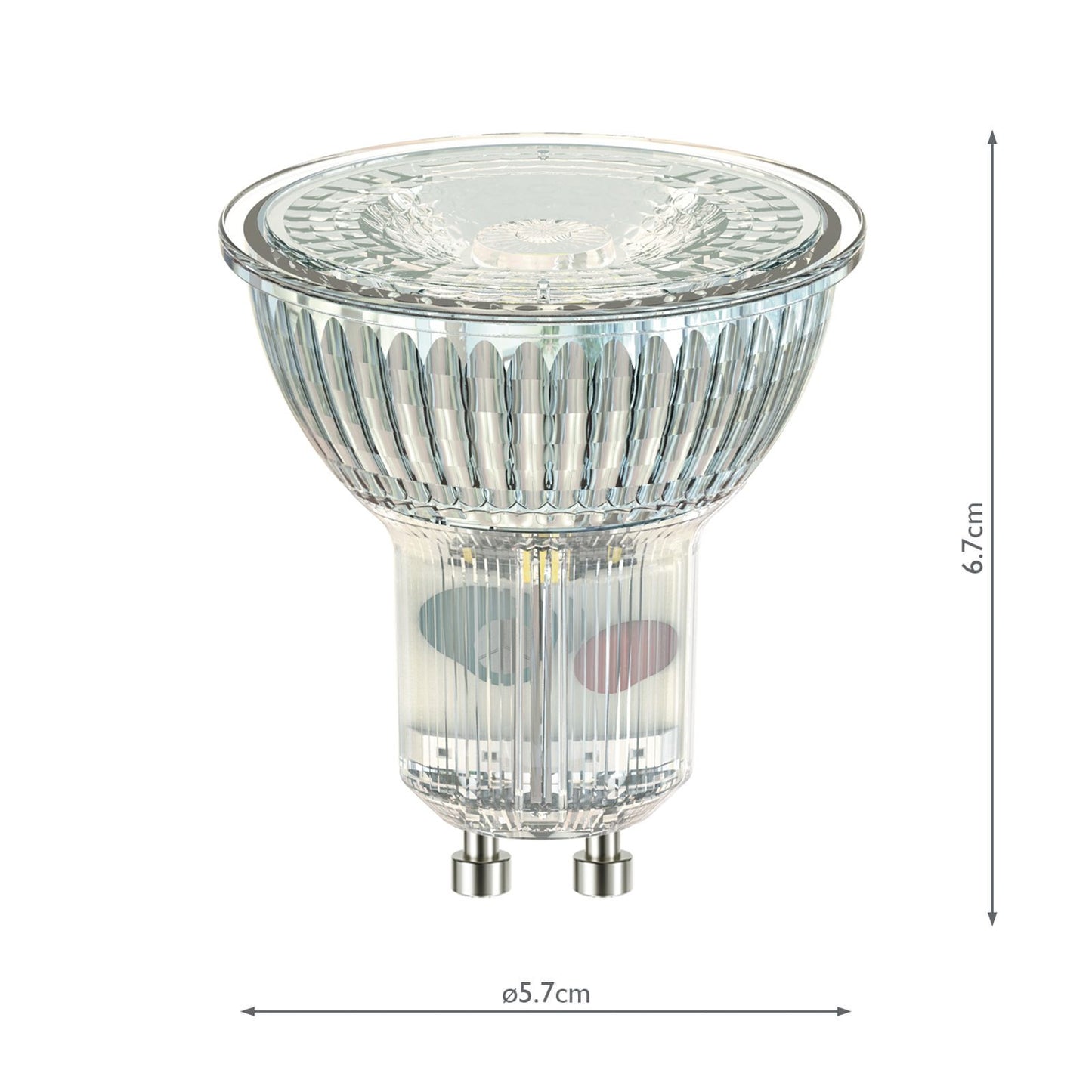 (Pack of 5) LED GU10 Light Bulb (Lamp) 5W 345LM 3000K