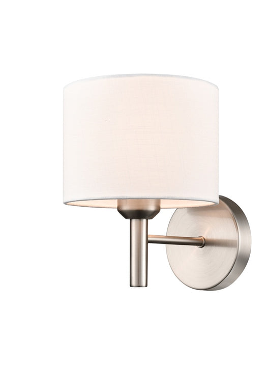 Barolo 1lt Wall Bracket in Satin Nickel