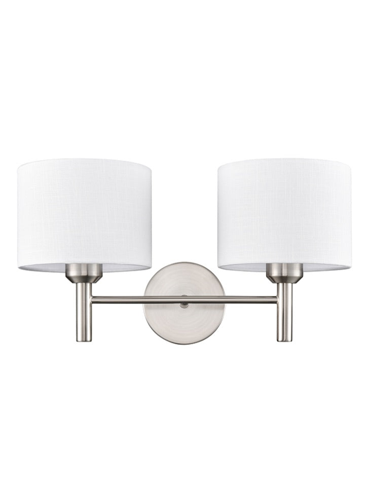 Barolo 2lt Wall Bracket in Satin Nickel