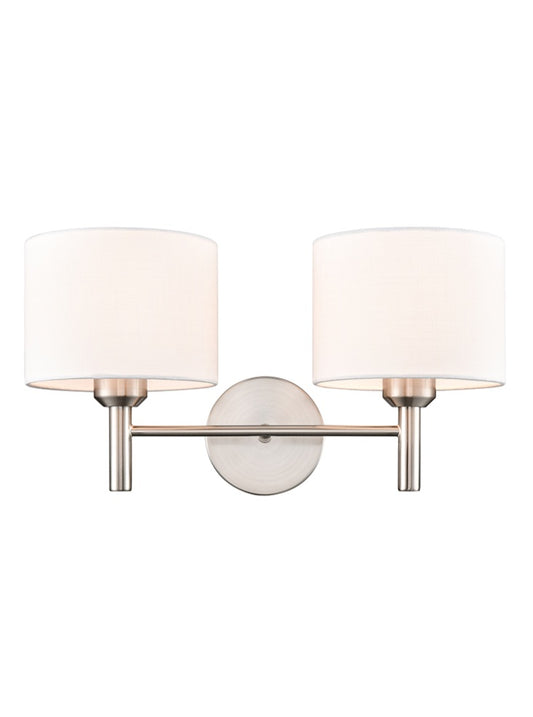 Barolo 2lt Wall Bracket in Satin Nickel