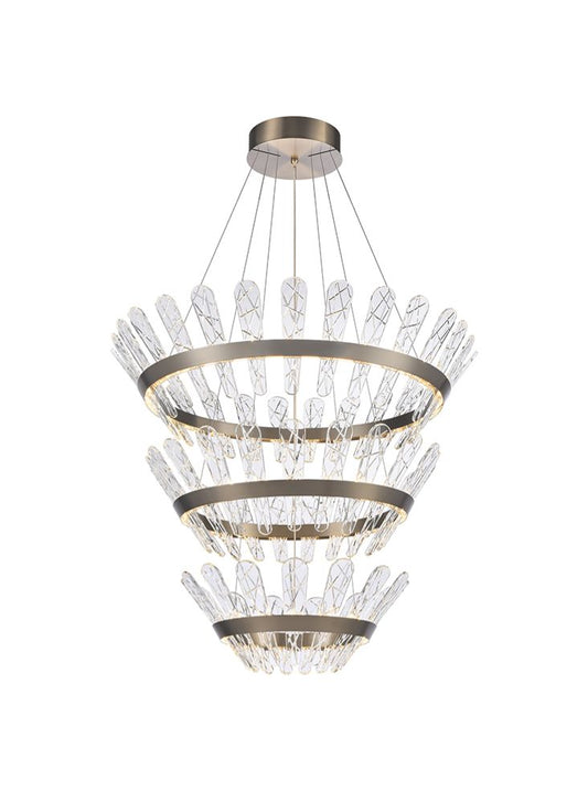 Beatrice Triple Tiered Bronze LED Pendant