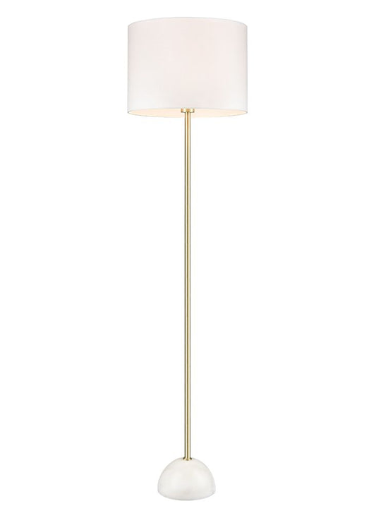 Brooke Satin Brass Floor Lamp