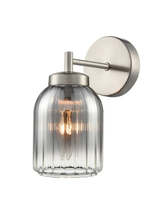 Caligo 1lt Wall Light in Satin Nickel