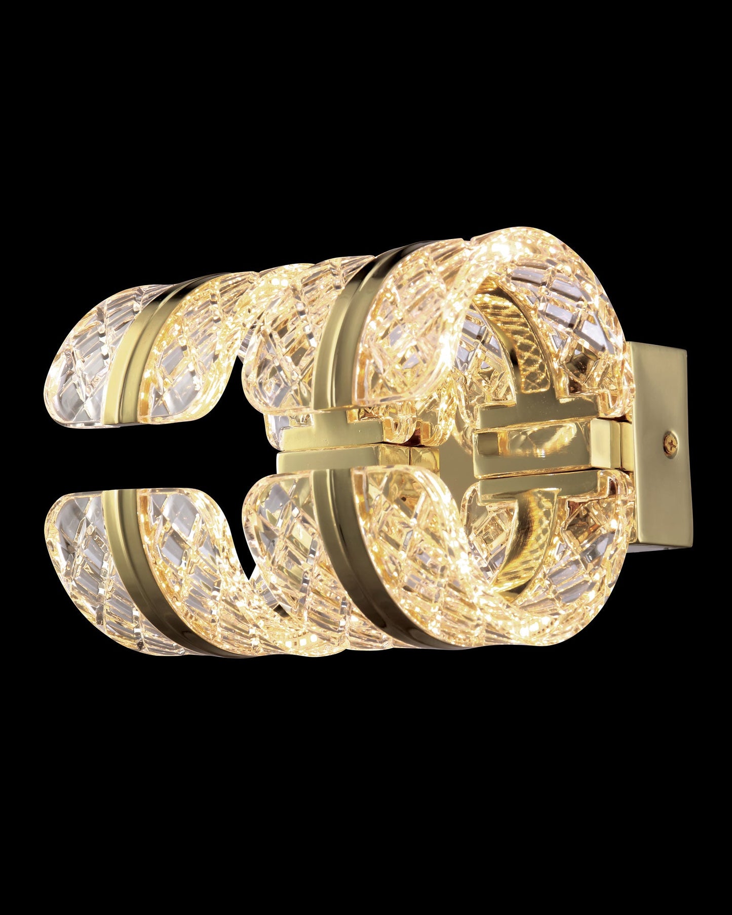 Chiaro Wall Light Gold Dimmable 23x10x14cm